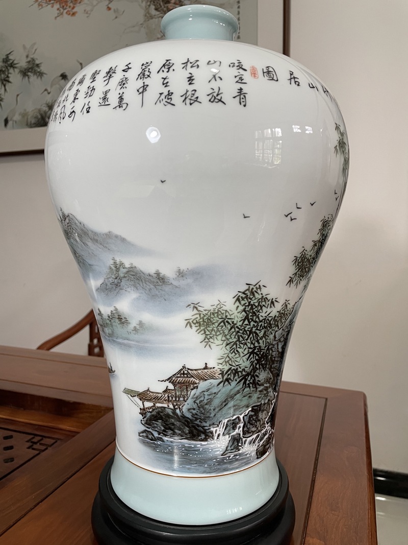 瓷瓶-修竹山居